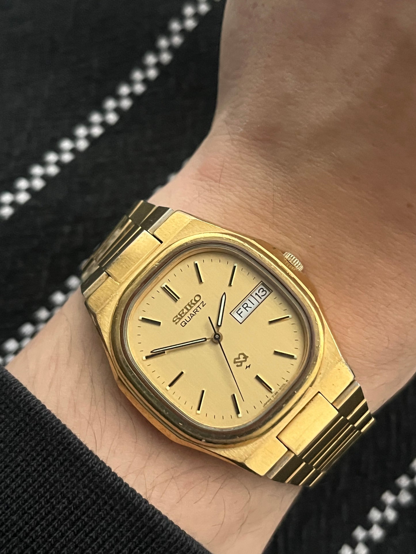 Seiko Tank Day Date From 1990 7126-5000