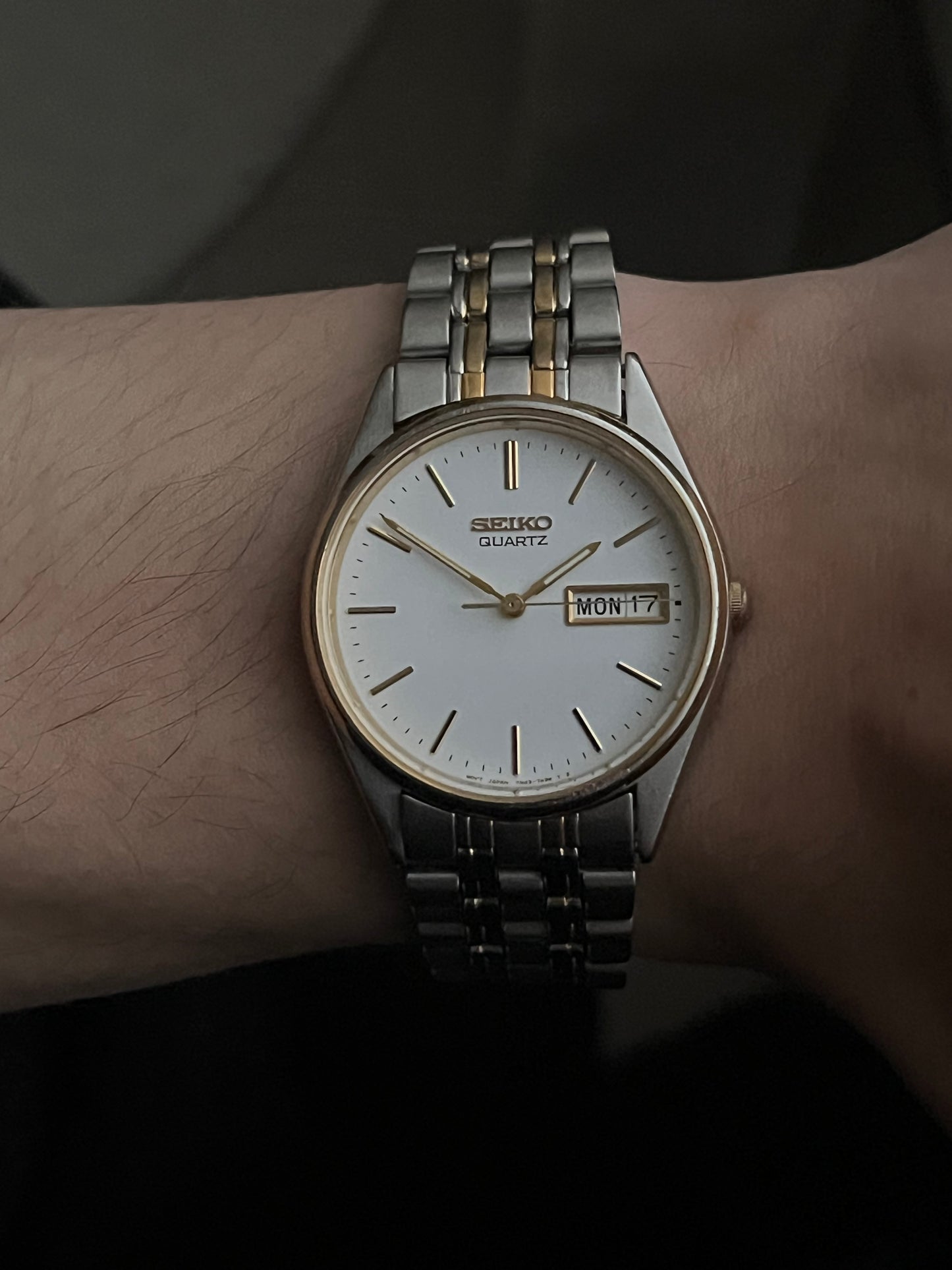 Seiko Day Date 7N43-7A50 Stainless Steel