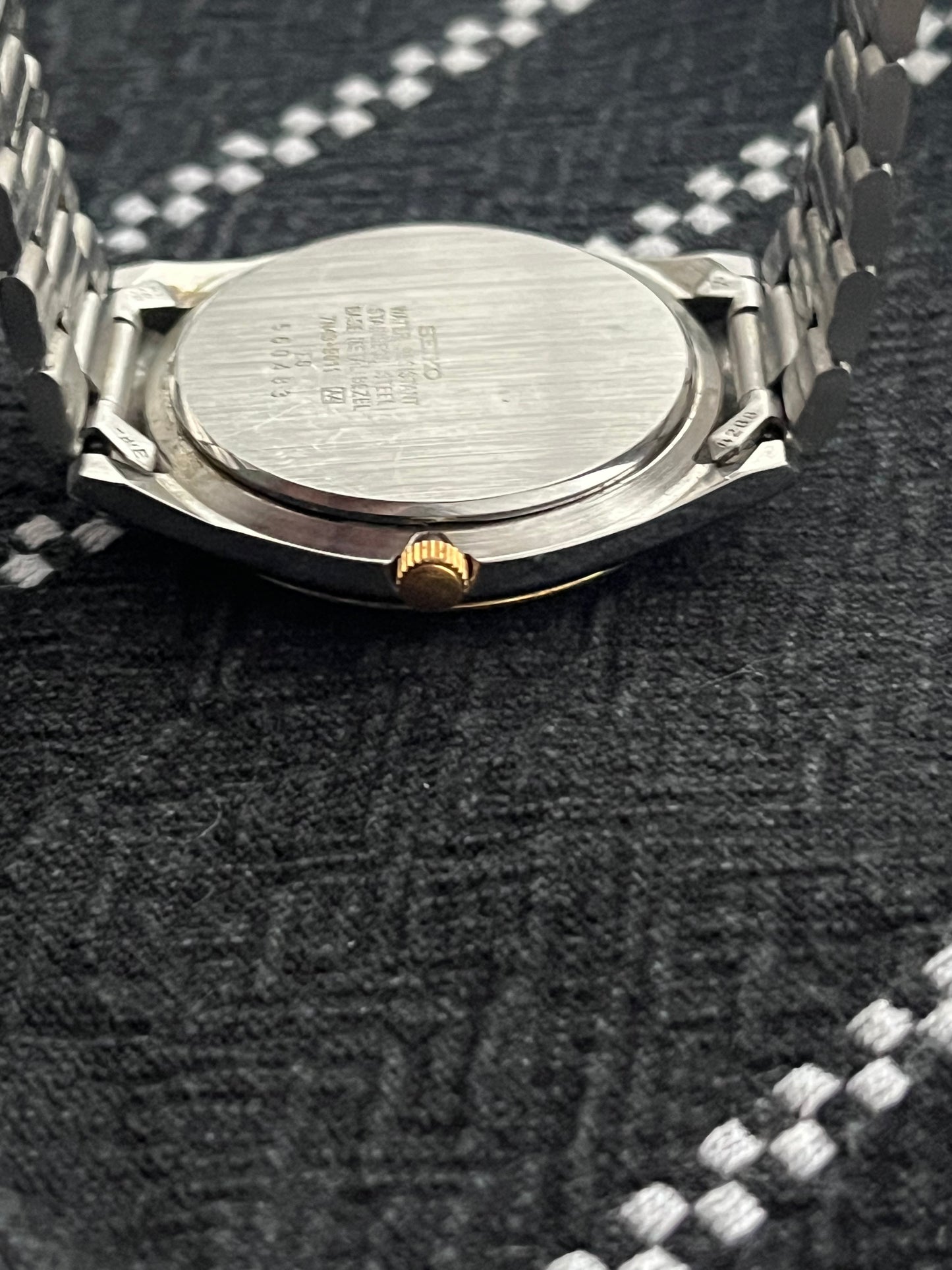 Seiko Day Date Silver-Gold 7N43-9011 From 1995