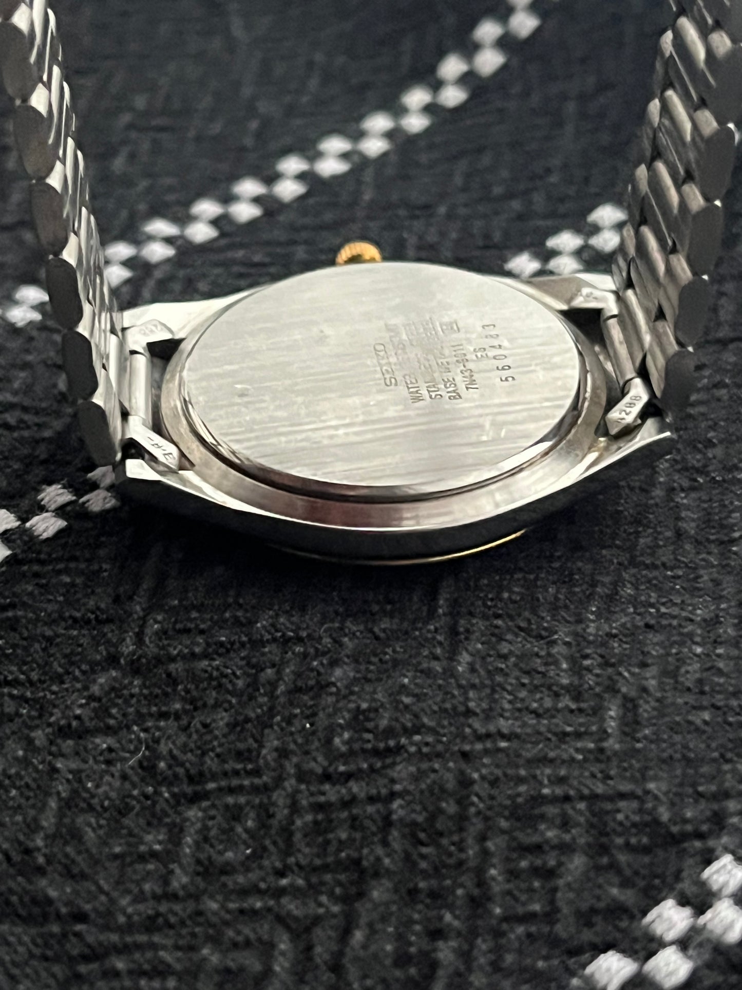 Seiko Day Date Silver-Gold 7N43-9011 From 1995