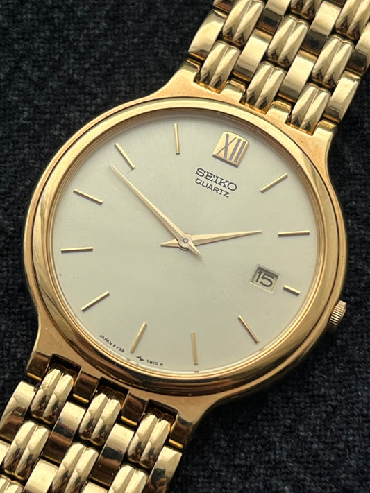 Seiko Gold Plated 5Y39-7A70 From 1992