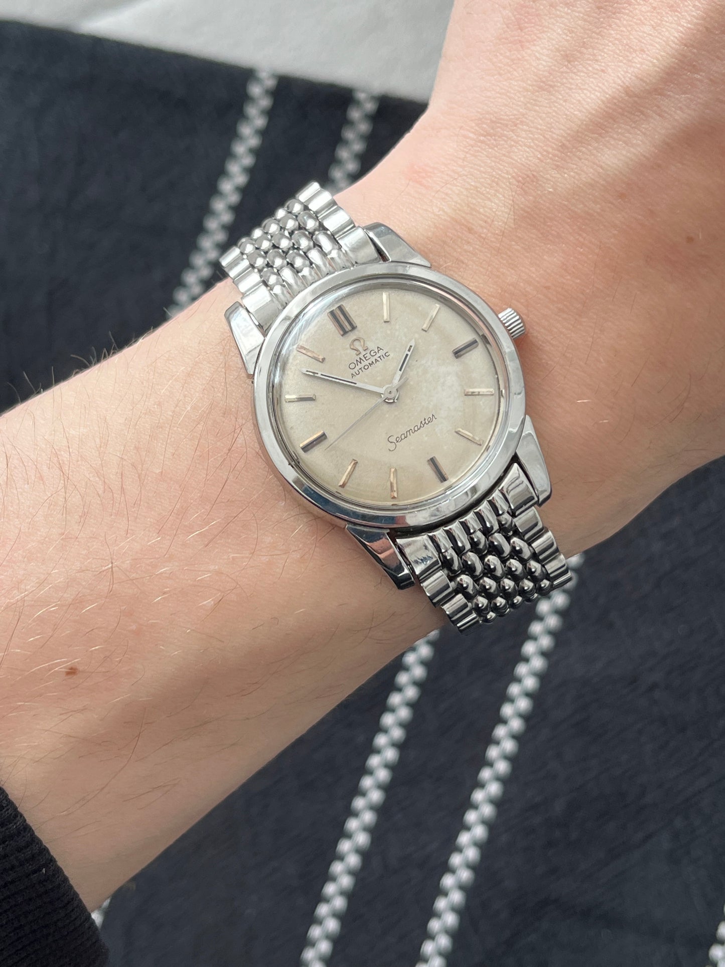 Omega Seamaster Automatic Bead Of Rice Bracelet 552