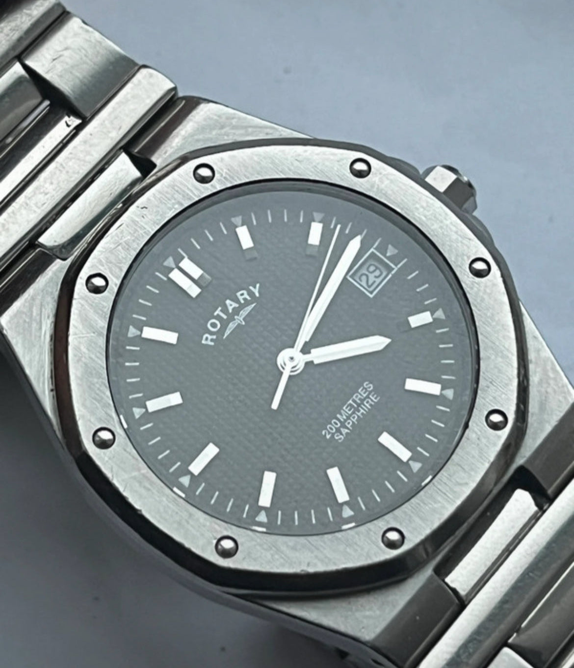 Rotary Royal Oak Sapphire Stainless Steel