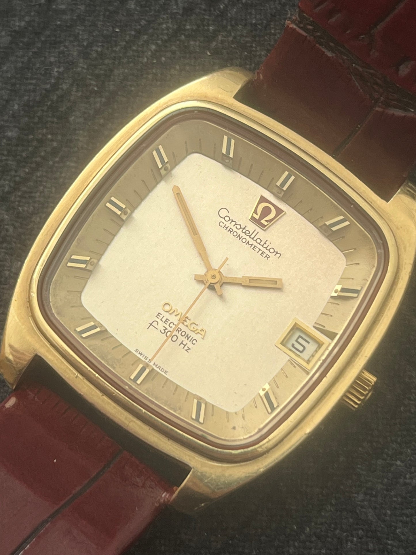 1970 Omega Constellation 1250 F3000 Gold Plated