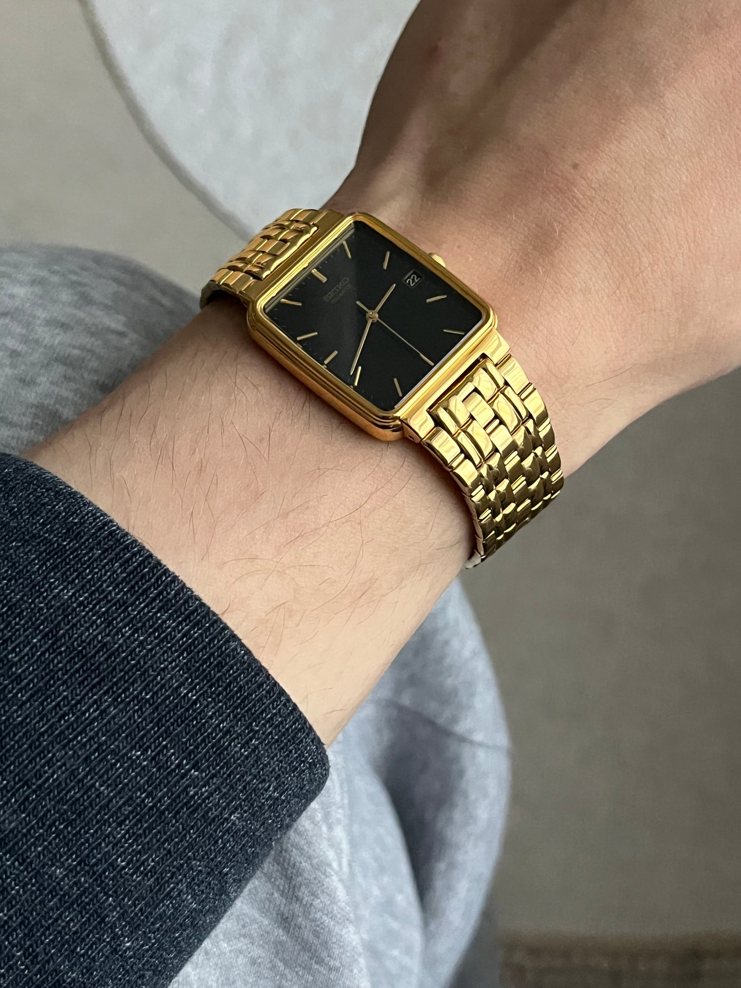 Seiko Tank Gold Plated 7N22-5091