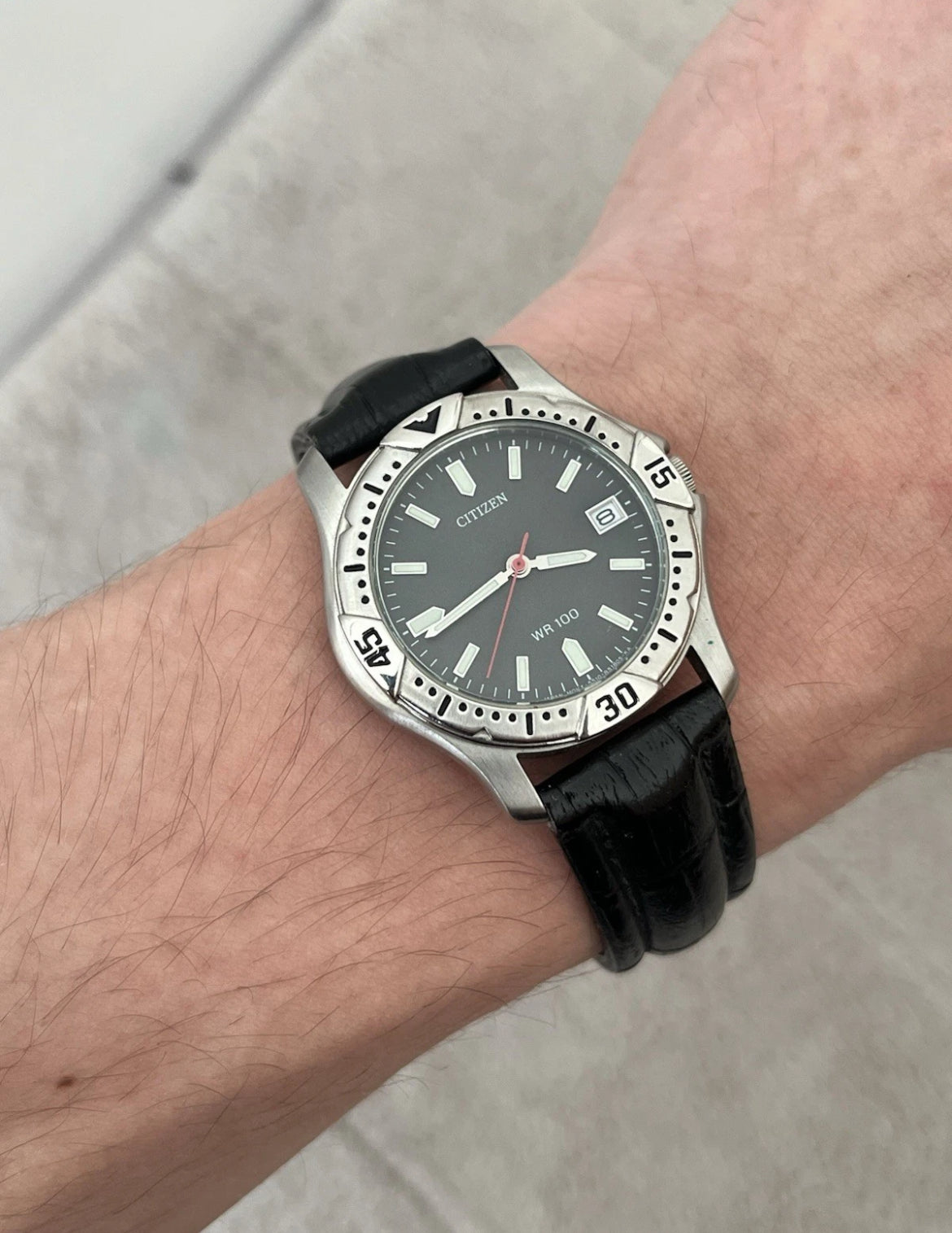 Citizen Diver WR100 Silver-Black