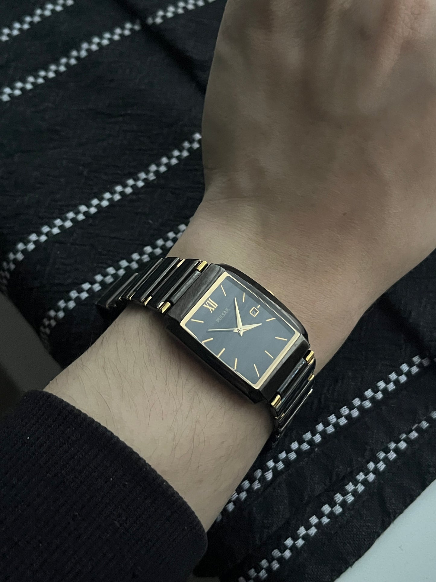 Pulsar (Seiko) Tank Silver-Gold Stainless Steel