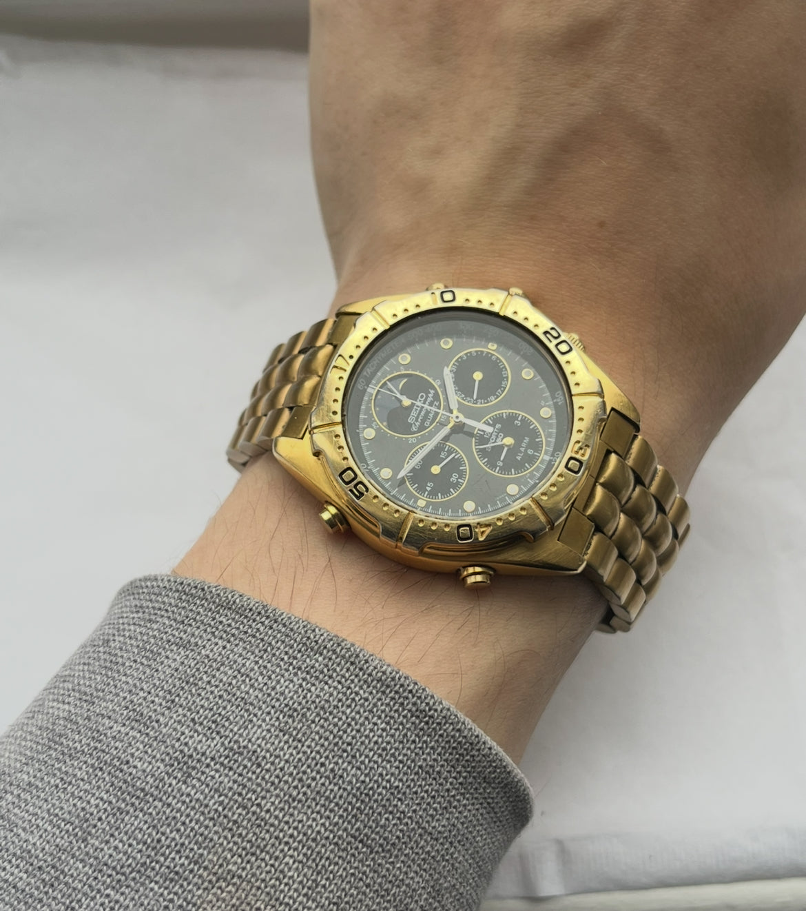 Seiko Moon Phase 7T36-6A40 Chronograph From 1991