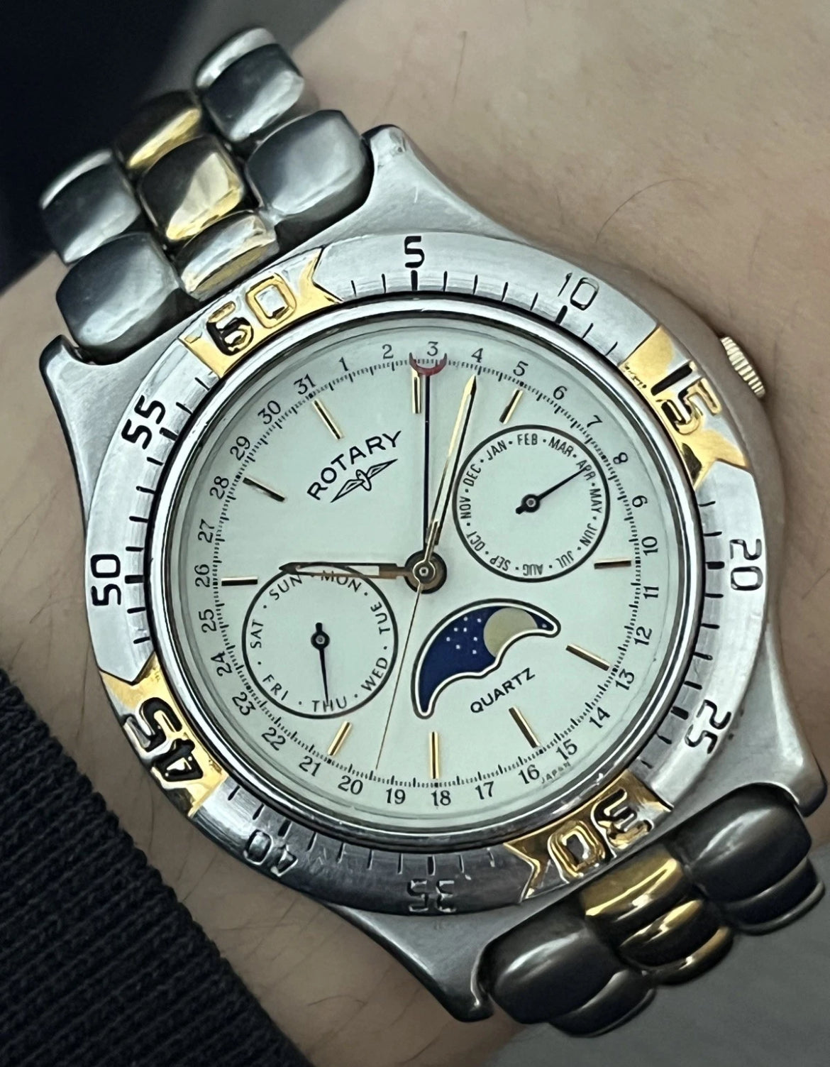 Rotary MoonPhase Triple Date From 1990