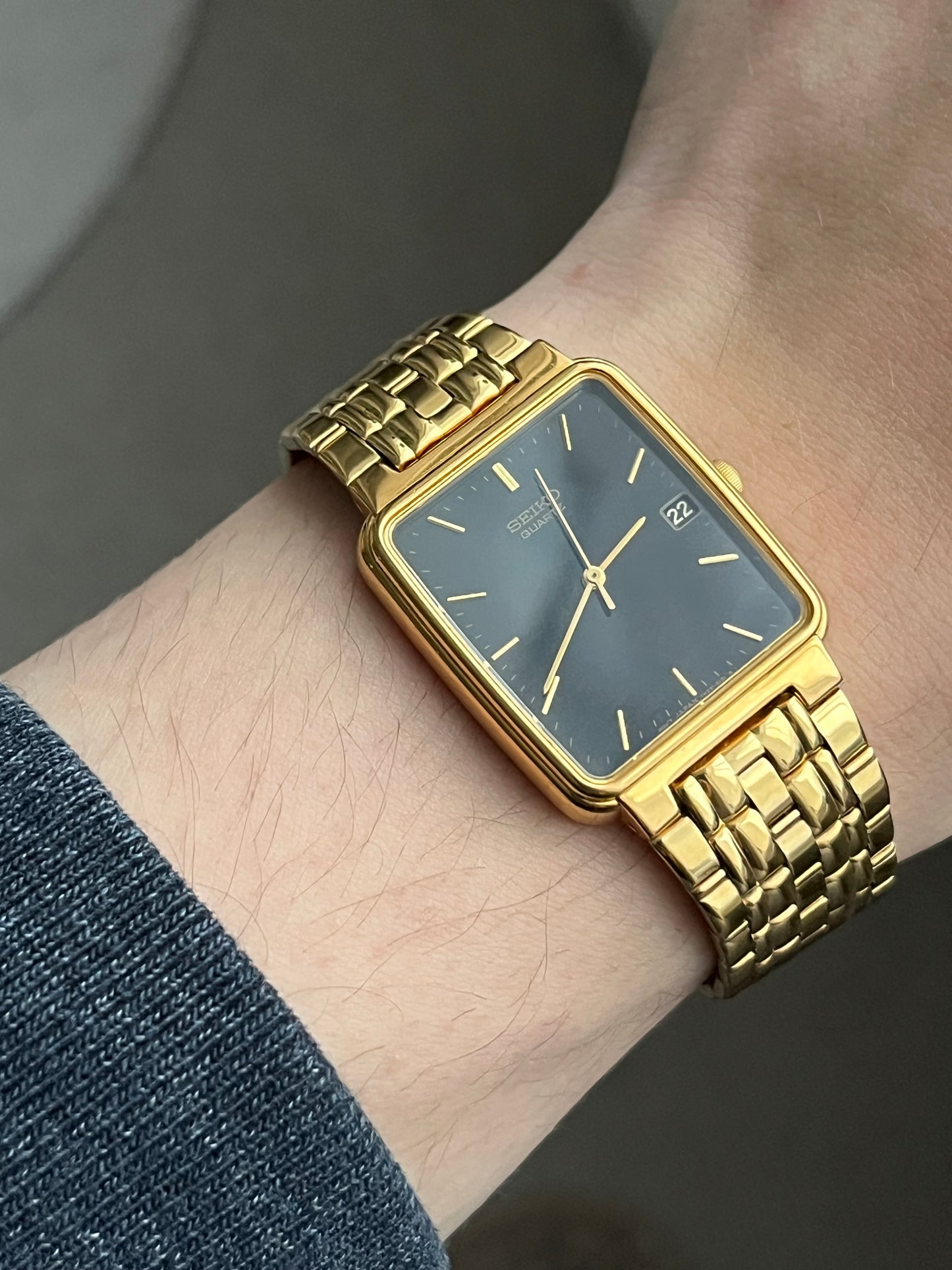 Seiko Tank Gold Plated 7N22-5091