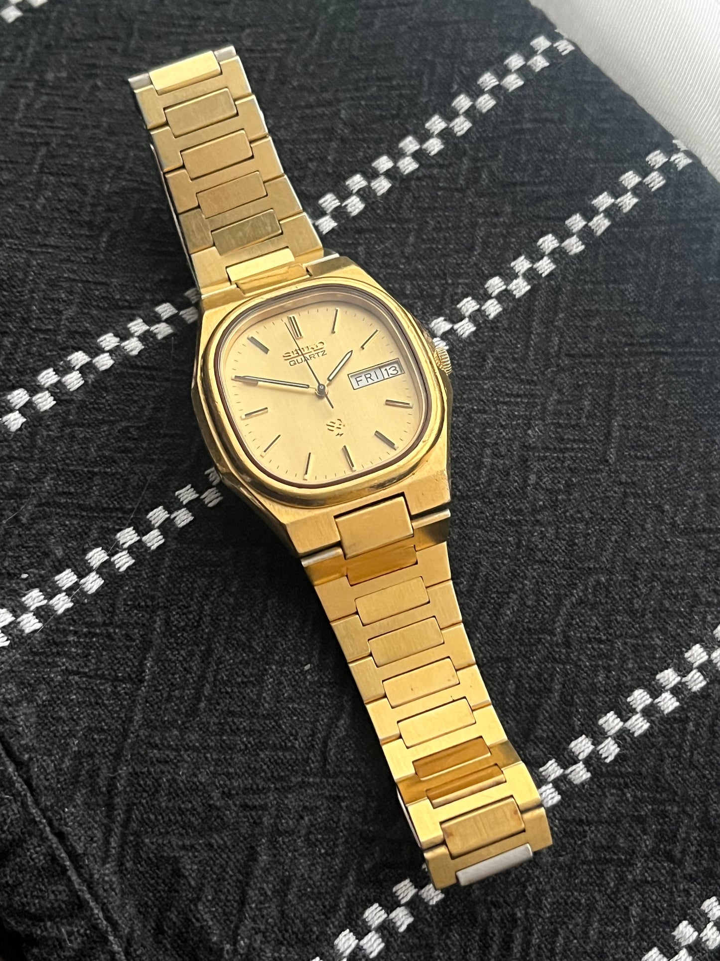 Seiko Tank Day Date From 1990 7126-5000