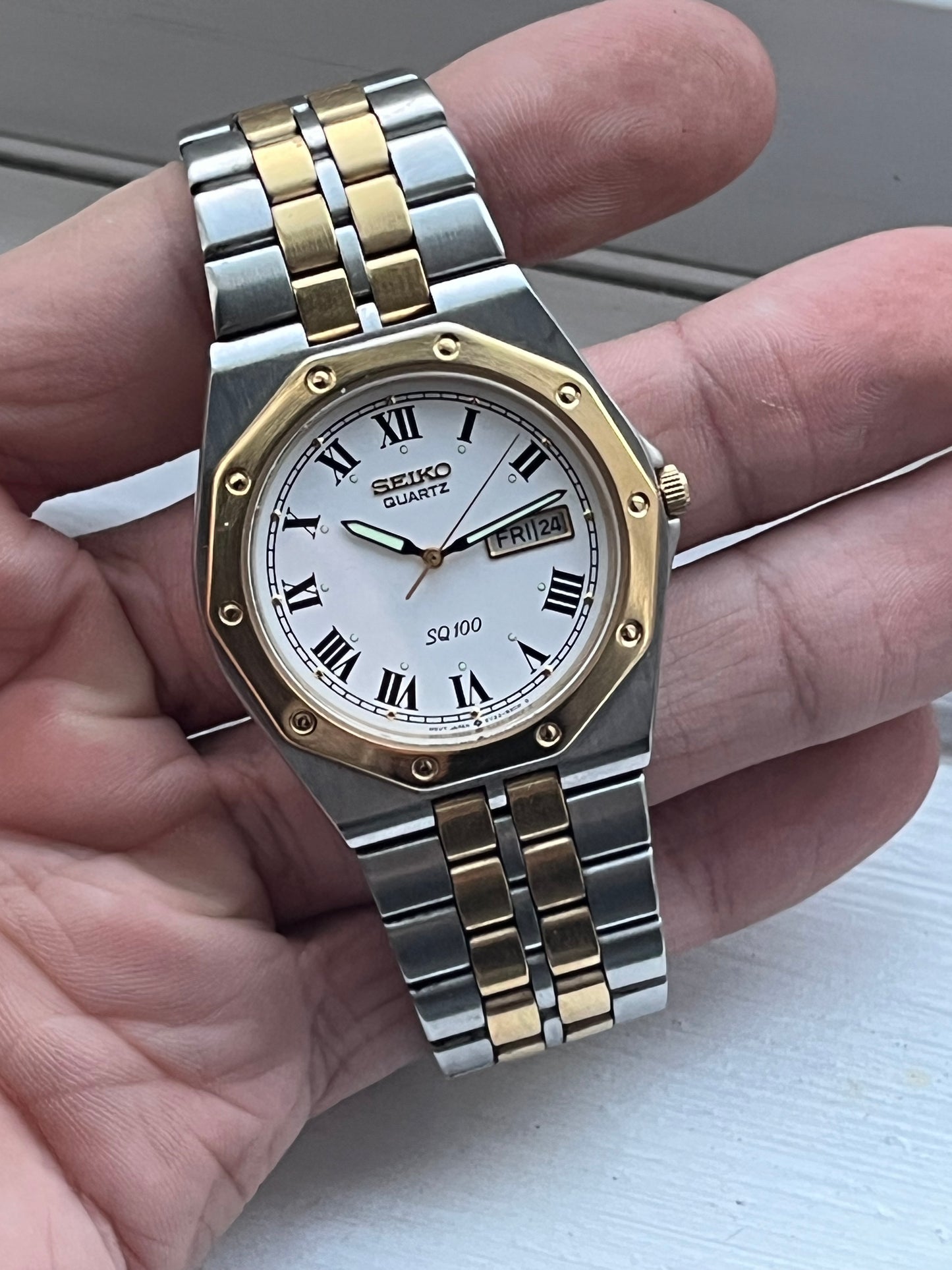 Seiko Royal Oak  White Roman Numeral Dial