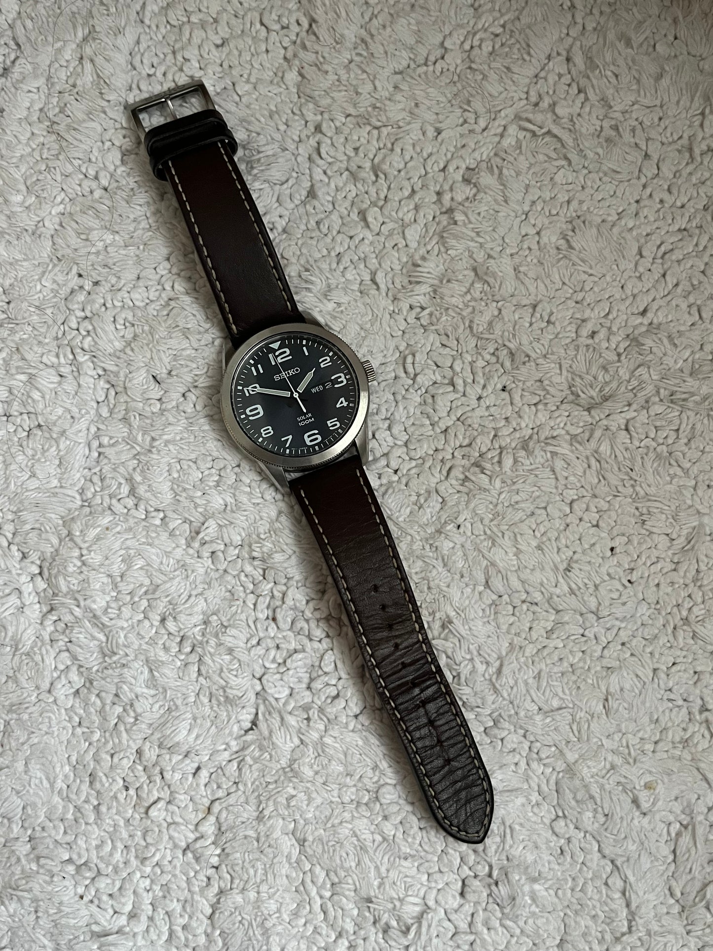 Seiko Solar Day Date Military