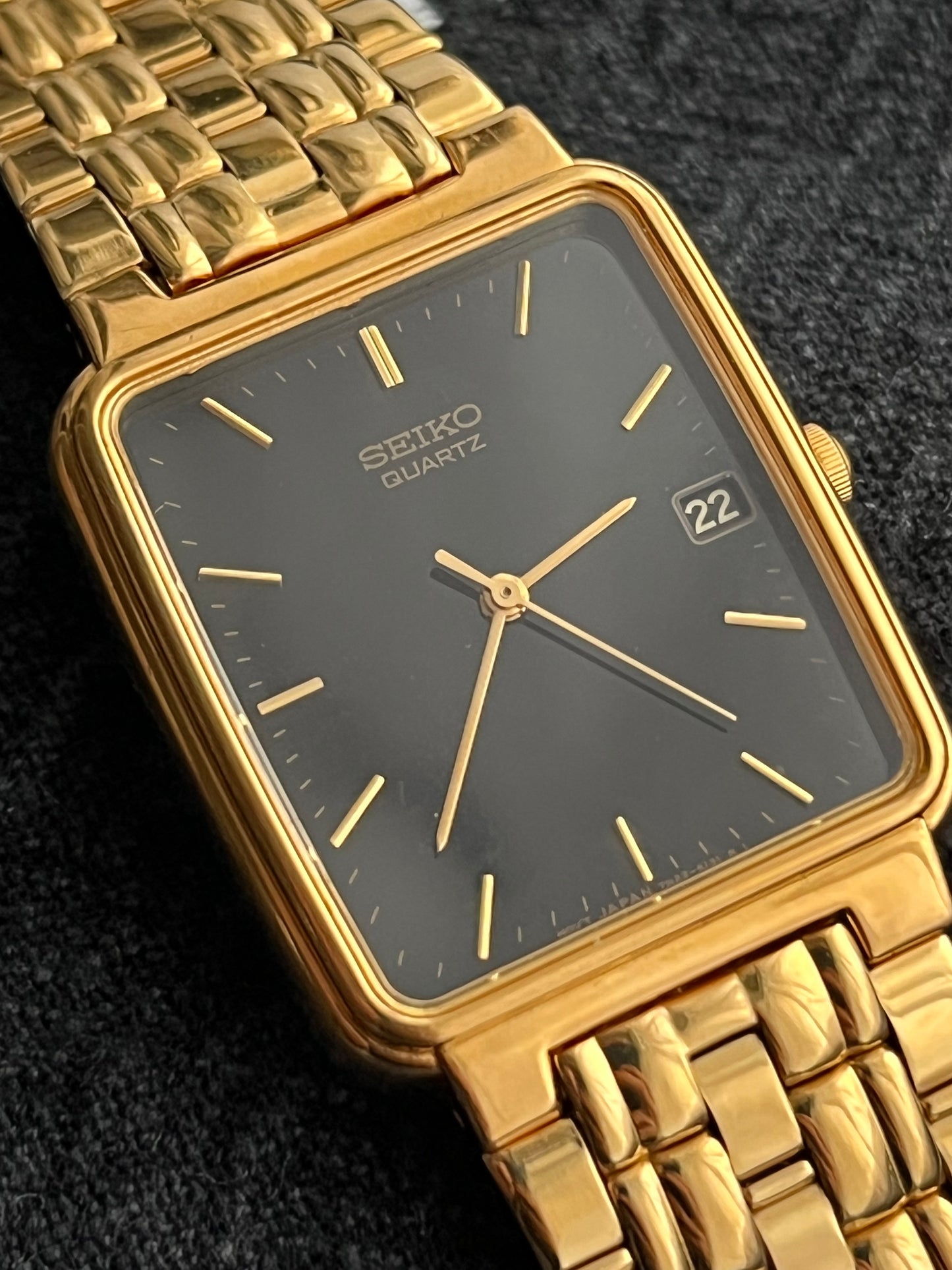 Seiko Tank Gold Plated 7N22-5091