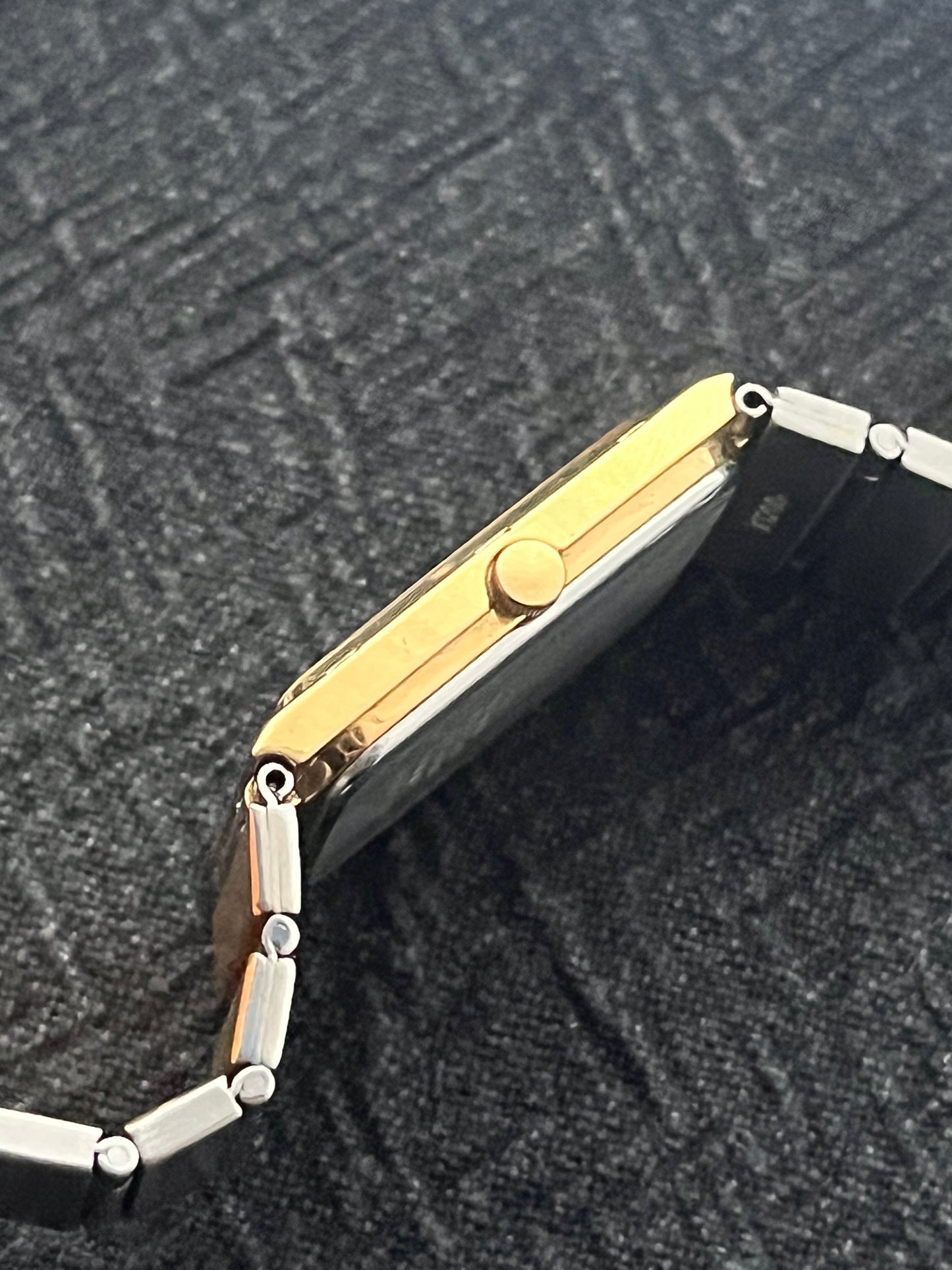 Seiko Tank Vintage Dress Watch Gold Plated 2A32-5160